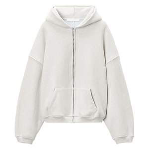 Sudadera con capucha y cremallera bordada de alta calidad para hombre, estilo oversize, corte holgado, hombros caídos, forro polar, estampado de dibujos animados, precio de fábrica, gran oferta - Product Image 3