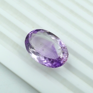 Pierre précieuse améthyste naturelle de forme ovale, 26,20 carats, pierre non montée - Product Image 2