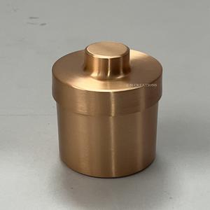 Handmade Matte Finish Luxury Copper Candle Container Custom Logo Wax Vessel for Home Decoration Featuring <b>Beautifully</b> - Product Image 2