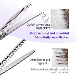 Chunking Scissors Hairdressing <b>Tool</b> For Volume Control Professional Hair Chunking Scissors For Layered Cutting Chunking <b>Shears</b> - Product Image 4