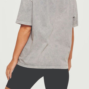 เสื้อยืดโอเวอร์ไซส์พิมพ์ลาย Kafany Heavyweight ทรงบ็อกซี่ สไตล์วินเทจ ลุคสตรีทแวร์ ผ้าถัก แต่งดีเทลขาดๆ สำหรับผู้ชาย - Product Image 4