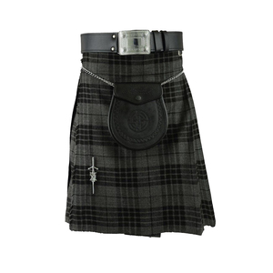 Ensemble de kilt écossais en laine avec logo personnalisé, ceinture sporran et épingle à kilt, costume traditionnel à carreaux pour homme pour cérémonie - Product Image 4