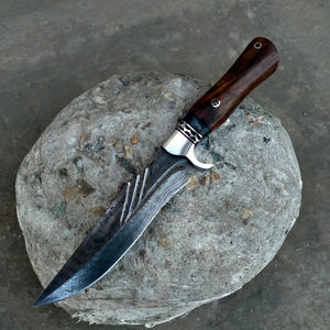 มีดโบวี่คุณภาพสูง ดีไซน์ใหม่ ทันสมัย ทำจากเหล็กกล้าไร้สนิม ใบมีดหยักเปลี่ยนได้รวดเร็ว เหมาะสำหรับตั้งแคมป์ ทำกิจกรรมกลางแจ้ง ล่าสัตว์ แข็งแรง ทนทาน สีโรส - Product Image 6