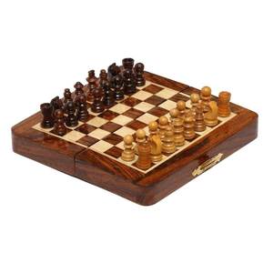 Tablero de Ajedrez Moderno Nórdico de Madera y Resina Ecológica, Decoración para el Hogar, Juego de Ajedrez de Lujo con Temática Antigua para Sala de Estar o Escritorio - Product Image 5