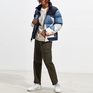 Chaqueta de Lona Sólida para Hombre, con Cuello Alto, Cierre de Cremallera, Impermeable, Resistente al Viento, de Poliéster Estándar, Ropa Exterior Informal de Invierno - Product Image 1
