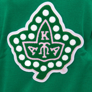   เสื้อสเวตเตอร์คอวีสีชมพูและสีเขียว ลายใบไอวี่เชนิลล์ สำหรับผู้หญิง แขนยาว สไตล์ลำลอง แรงบันดาลใจจากเสื้อสเวตเตอร์ของชมรมนักศึกษา เหมาะสำหรับฤดูหนาว - Product Image 5