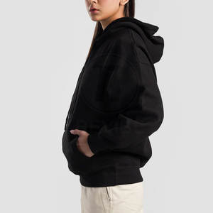 Sweat-shirts surdimensionnés pour femmes avec logo personnalisé, vêtements décontractés, 100% coton, sweat-shirt surdimensionné pour femmes en vente en ligne - Product Image 4