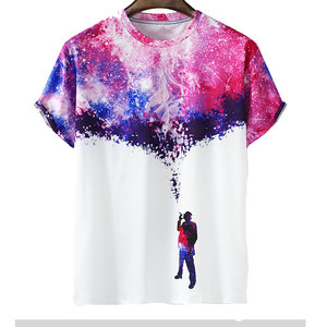 เสื้อยืดพิมพ์ลายสำหรับผู้ชายเสื้อเชิ้ตแบบเรียบง่ายผ้านิ่มเบาใส่สบายเสื้อยืดพิมพ์ลาย - Product Image 1