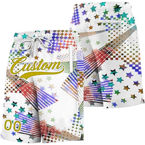 Shorts de basket-ball en maille personnalisés pour l'été, taille élastique, respirants, pour hommes, en promotion - Product Image 2