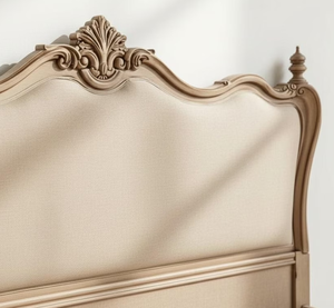 Cama de Madera Sólida y Elegante con Tallados a Mano y Acabado Excelente, Duradera y con Estilo para Juego de Dormitorio y Muebles para el Hogar - Product Image 2