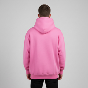Wholesale Heavyweight 350 Gsm Knitted Cotton Oversized Hoodie <b>Men</b> Breathable Eco-friendly Custom Screen Logo Zipper-up Winter - Product Image 5
