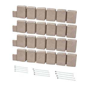 Bordatura per Giardino Realistica 47,2 x 9 con Picchetti Flessibili, Effetto Pietra, Dimensioni Mattoni - Bordura per Prato - Product Image 5