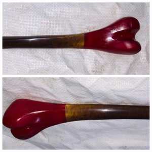 Kangling Rkang Gling Trompette tibétaine en os de cuisse Instrument rituel Qualité supérieure d'Inde Machik Laprdron Damaru Kangling Tibia - Product Image 6