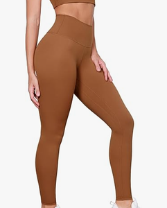 Leggings de yoga taille haute sans couture pour femme, couleur unie, extensibles, respirants, pour l'entraînement sportif - Product Image 2