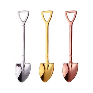 Stainless Steel Gold PVD <b>Coffee</b> Scoop and Tea <b>Spoon</b> Set with Gift Box Premium Serving Collection - Product Image 1
