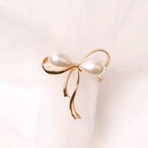 Premium Gold Finish Bowknot Napkin <b>Holder</b> for Bridal Showers and Holiday Banquets Decorative Romantic Gold <b>Bow</b> Napkin Rings - Product Image 3
