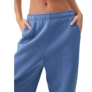 Pantalon de survêtement taille haute pour femme, coupe ample, jambe large, pour yoga et détente, avec logo personnalisé, décontracté, pour l'entraînement, vente en gros - Product Image 3