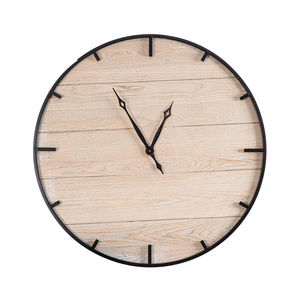 Modern Simple Wood Wall <b>Clock</b> Cheap Price And Metal Frame Crafts Home Decorative Wall <b>Clock</b> New Design - Product Image 4
