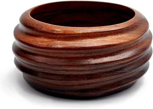 Elegant Durable Handmade Wooden Bangles Brass Pieces Multi-Shaped 4 Sizes Chunky Fashion Jewelry Set Art Logo Daily Wear Craft - Product Image 6