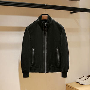 Chaqueta Bomber Personalizada con Logotipo OEM para Hombre, Cuello Alto, Forro Polar, Gruesa, Impermeable, Cortavientos, Transpirable, Tejido Sólido, con Cierre de Cremallera para Invierno - Product Image 6