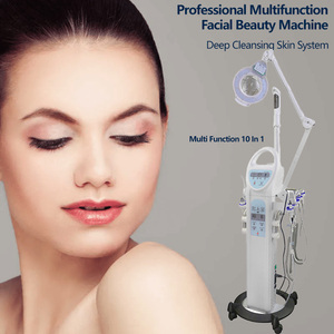 Appareil de beauté multifonctionnel authentique 9 en 1 : vaporisateur facial chaud, <span class=keywords><strong>brosse</strong></span> <span class=keywords><strong>rotative</strong></span>, nettoyage du <span class=keywords><strong>visage</strong></span> - Product Image 4