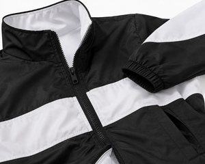 Wholesale <b>Bomber</b> <b>Jacket</b> Slim Fit Polyester/Nylon Lightweight Waterproof <b>Men</b> Outdoor Running Hooded Custom Apparel - Product Image 4