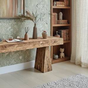 โต๊ะโถงไม้เนื้อแข็งขายดีที่สุดปี 2026 พร้อมพื้นผิวไม้แผ่นหนา โครงสร้างขาไม้แข็งแรง และดีไซน์พื้นผิวแบบธรรมชาติ - Product Image 4