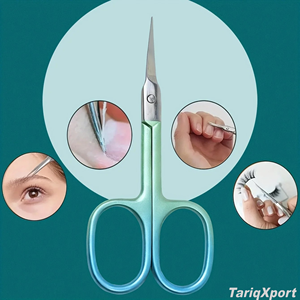 Ciseaux à cuticules professionnels en acier inoxydable, ciseaux de beauté, coupe-cuticules, outil de manucure, lame droite pour droitiers - Product Image 6