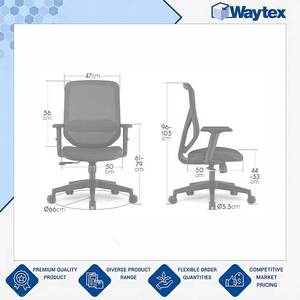 Chaise de bureau ergonomique en maille KALEE avec mécanisme synchrone, disponible en grande quantité au meilleur prix du marché - Product Image 4