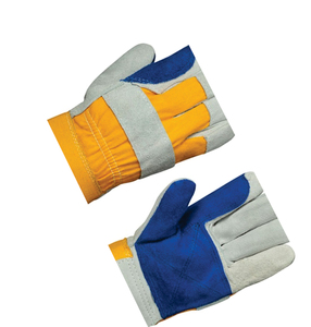 Holy Signs International HSI-2010 Premium Grade Double Palm Leather Grain Smooth <b>Fire</b>-Proof Anti-Slip Safety Cuff Safety Gloves - Product Image 2