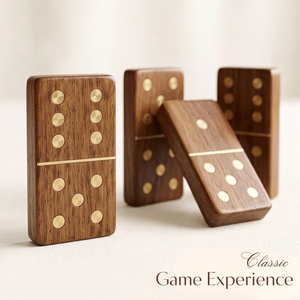 Jeu de dominos en bois personnalisé, fait main, en bois de rose, boîte gravée - Product Image 5