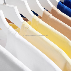 T-shirt uni avec impression personnalisée de haute qualité T-shirts pour femmes T-shirts unisexes à col rond pour hommes Chemise grande taille de couleur unie - Product Image 6