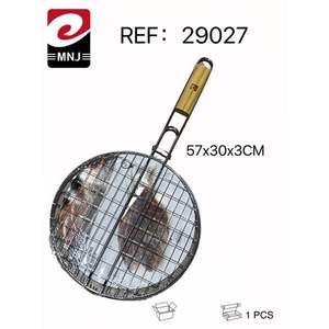 Parrilla de Acero Doble para BBQ 57x30x3CM con Patas, Parrilla de Acero Inoxidable de Doble Capa para Asar al Aire Libre - Product Image 1