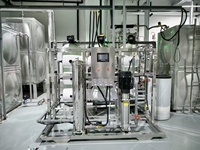Machine à laver les haricots 3000 litres/heure système de filtrage de l'eau de chloration UV de l'ozone pour le moteur public de l'approvisionnement en eau 220V