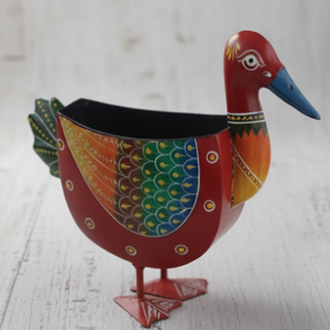 Pot de fleurs décoratif en forme de canard très demandé, idéal pour les petites plantes, les succulentes et les fleurs, pour la décoration intérieure, la terrasse, le bureau et le balcon, en gros - Product Image 3