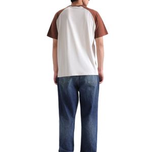 Men's 100% Cotton <b>Raglan</b> Sleeve <b>T</b> <b>Shirt</b> O Neck Short Sleeve Casual Tee Blank Pattern Custom Logo Streetwear Wholesale - Product Image 5