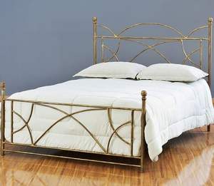 Elegante marco de cama de latón real con detalles intrincados para muebles de dormitorio inspirados en palacios - Product Image 6