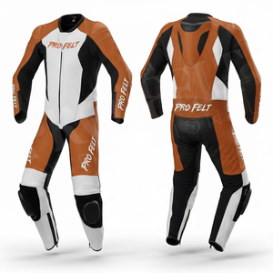Vêtements de sécurité de qualité supérieure, combinaison en cuir pour course moto, équipement de protection respirant, armure CE, combinaison de course moto - Product Image 3