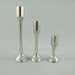 Luxury Hammered Gold Metal Candlestick Holder Set 3 Piece Textured Brass Finish Taper Candle Stand for Wedding <b>Table</b> Centerpiece - Product Image 5