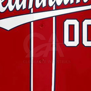 Camiseta de Béisbol Personalizada, Ropa Deportiva de Alto Rendimiento, Tejido Ligero de Secado Rápido, Transpirable, Manga Corta, Cierre de Botones, para Juegos Atléticos - Product Image 6