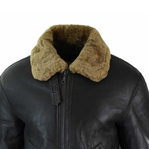 High Quality <b>Men</b> Leather <b>Fur</b> <b>Jacket</b> Premium Winter Coat Comfortable Warm Apparel OEM ODM Wholesale Manufacturing - Product Image 6