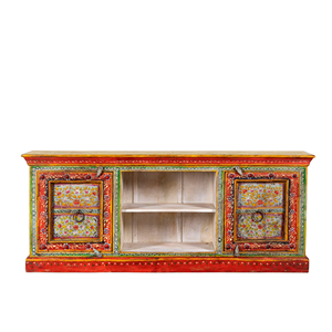 Meuble TV de luxe moderne en bois massif avec tiroirs, écologique, durable, réglable, fait main, coloré, pour salon, 65 pouces - Product Image 2