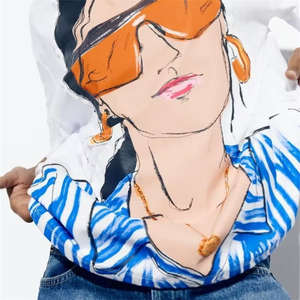 T-shirts pour femmes, fabricant OEM, t-shirt en coton décontracté de qualité supérieure, design élégant, adapté aux marques de vente au détail et aux marques de mode - Product Image 5