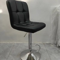 Tabouret de bar réglable en gros avec accoudoirs, chaise de comptoir pivotante en cuir PU, siège moderne pour cuisine et salle à manger