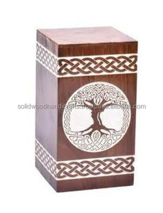 Nouveau design d'urnes de crémation en bois pour adultes urnes en bois urnes funéraires taille personnalisée fournitures funéraires - Product Image 1