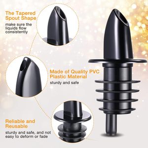 Verseur en plastique pour bouteille de sauce soja, aérateur de vin, becs verseurs, bouchons économiques personnalisés pour huile d'olive, boissons, shots, spiritueux et vin - Product Image 2
