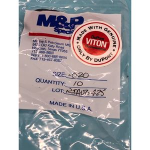 10 M&P 2-020 O-RING, AS568-020, 185014 - Equipo y Piezas de Semiconductores de Confianza de Marca Global - Product Image 3
