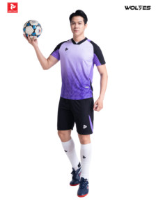 Conjunto de Camiseta de Fútbol de Poliéster 100% de Alta Calidad para JP, Cuello Redondo, Manga Corta, Secado Rápido, Transpirable, Colores Personalizados, Transferencia Térmica - Product Image 4