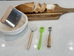 Rattan Proofing Baking Bannenton Basket with Steel Danish <b>Whisk</b> for Breadmaking - Product Image 5