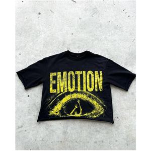 Fabricant de vêtements, t-shirt ample vintage sur mesure, épaules tombantes, coupe carrée, coton 300 GSM, poids lourd, lavé à l'acide, t-shirt court pour homme - Product Image 5